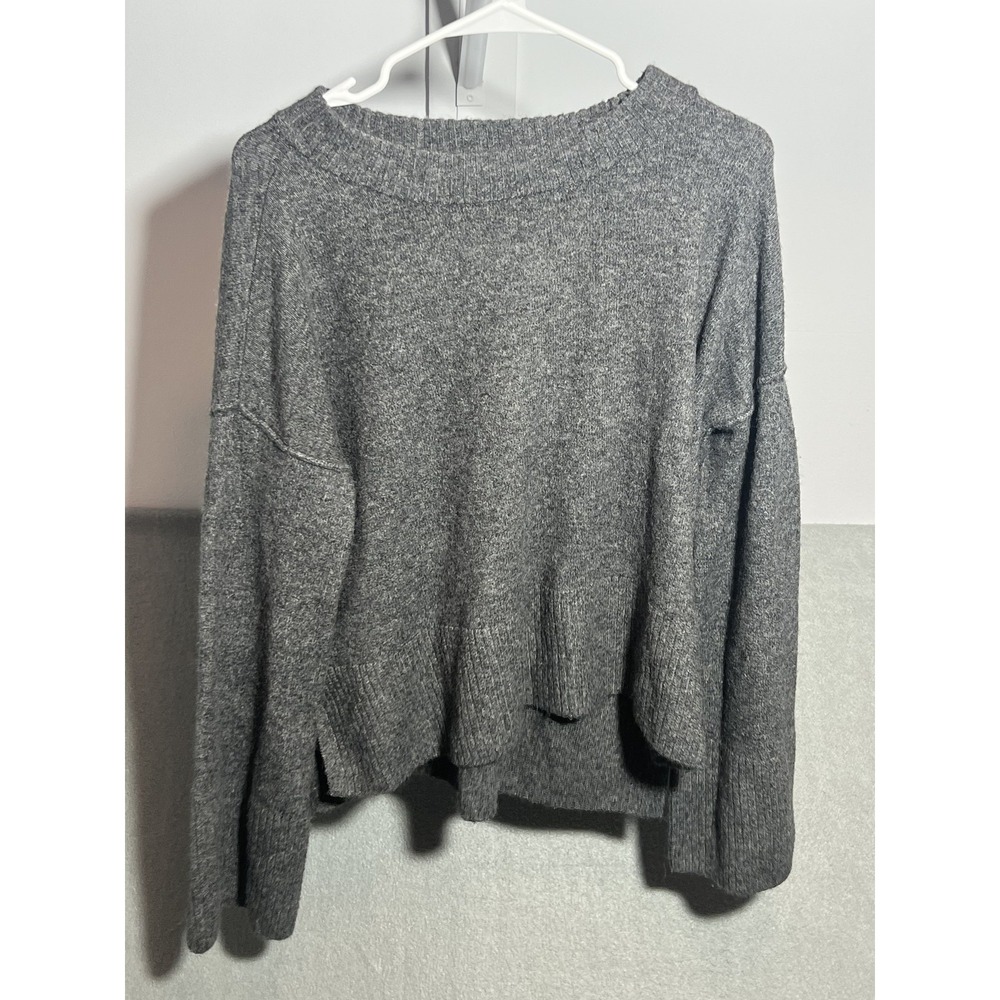 Vince Camuto Women's Gray Pullover Sweater Size M Regular Fit Drop Shoulder